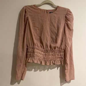 Metallic Dot Express Top